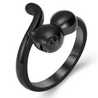 Cremation Jewelry Ring for Ashes Adjustable Cute Cat Urn Rings Holder for Pet Ashes Cremation Urn Keepsake Memorial Ring 2