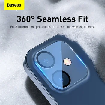Baseus 2 шт. закаленное стекло для камеры iPhone 12 Pro Max 0,3 мм 3