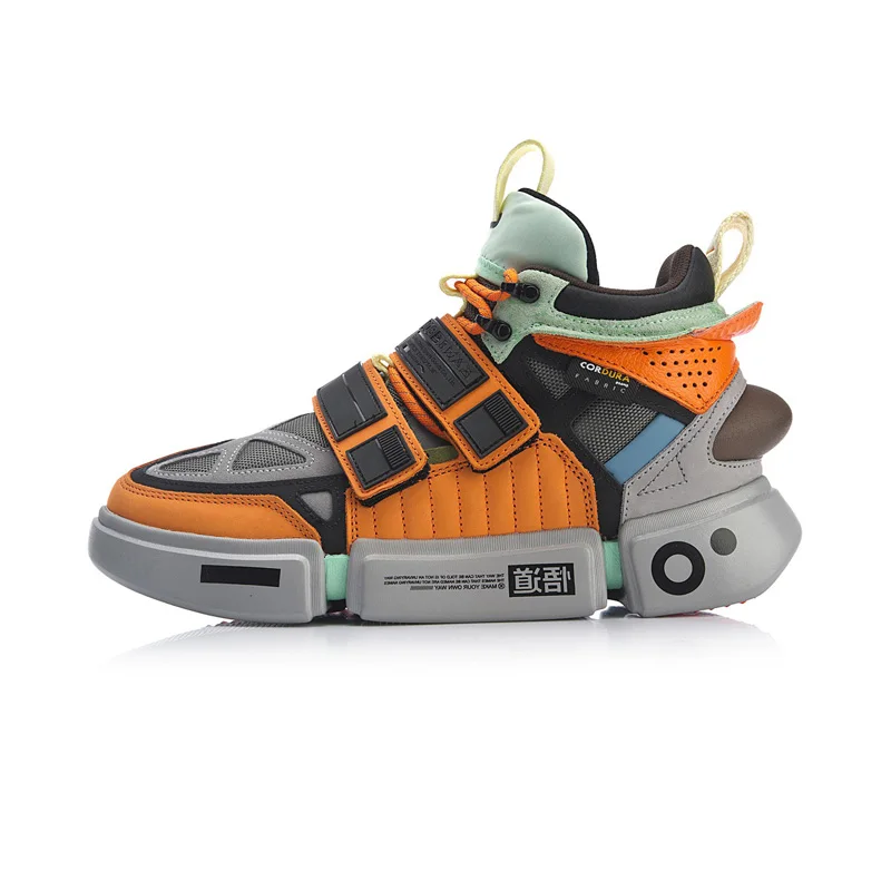 Li-Ning FW мужские ESSENCE ACE+ Wade Culture обувь Прочная натуральная кожа подкладка Спортивная обувь Кроссовки AGWP027 XYL243 - Цвет: AGWP027-1H