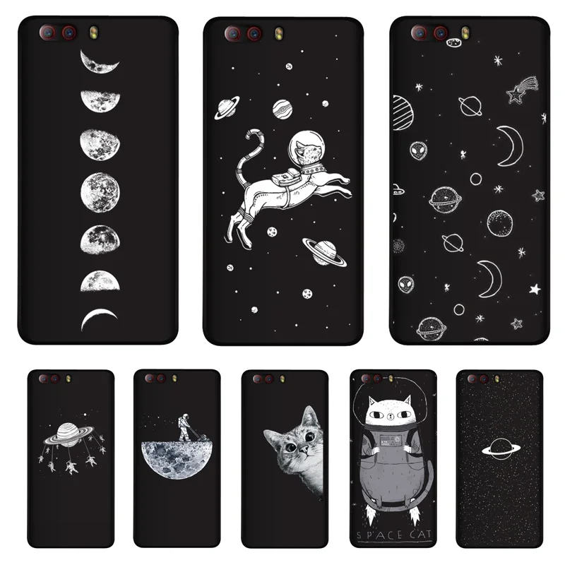 

PENSEN Soft TPU 5.2" For ZTE nubia Z17 miniS Case Cover Matte Painting For Z17Mini S Phone Cases Flower Cute Space Cat Coque