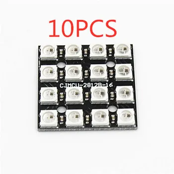 

10PCS CJMCU-2812 WS2812B-4*4 bit RGB LED full color drive 16-bit lantern development board