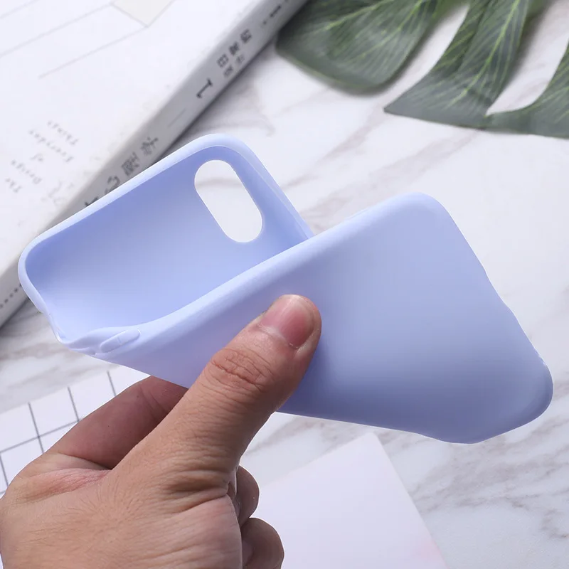 Оригинальный силиконовый чехол для телефона iphone 7 8 Plus Apple 6 6S X XS MAX XR без логотипа s