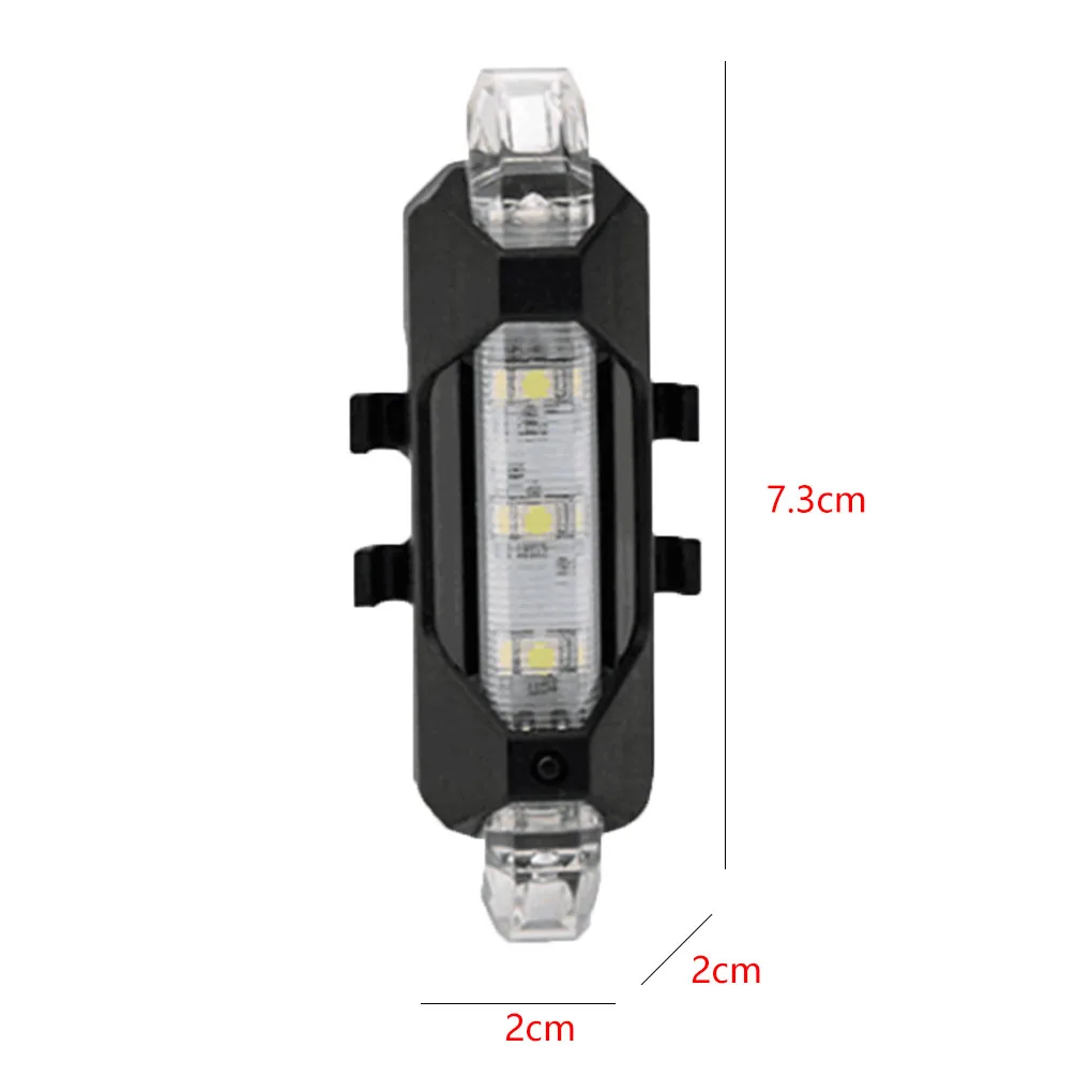 5 светодиодный Портативный велосипед светильник Перезаряжаемые светодиодный фонарь светильник USB безопасность заднего хвоста Предупреждение Велоспорт светильник