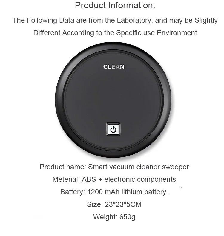 Rozi Tidybot E30 Robot Vacuum Cleaner with APP Control, 4 Cleaning Modes,  Smart Sensor(EU Version ) US