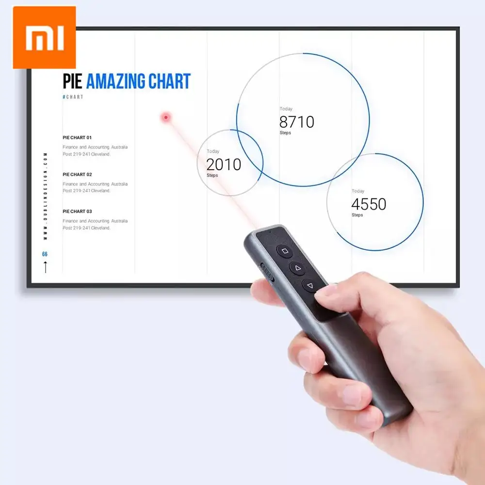 Xiaomi Mijia GUILDFORD Беспроводная ведущая Лазерная флип-ручка PPT лазерная ручка для страниц ручка для презентаций с usb-приемником