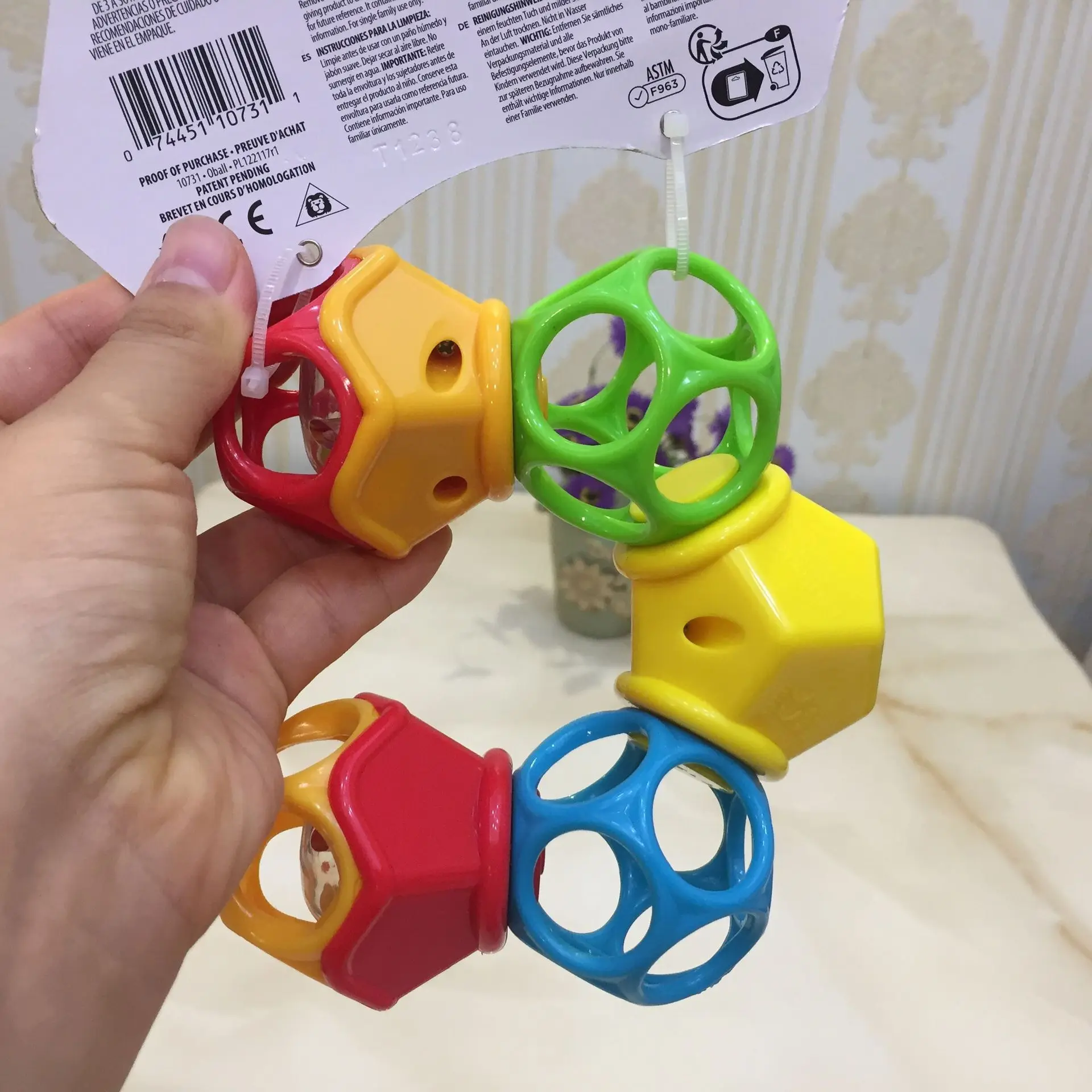 Beauty-Baby Aoboor crocs обувь qiu Infants вращающийся полумесяц Glueball погремушка подходит 3 Shilly или выше