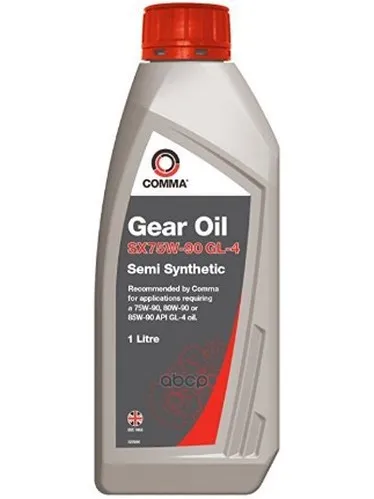 Масло Трансмиссионное П/Синт Comma Gear Oil Gl4 75w-90 1л(Для 5 И 6 Ступенч Кпп) Sxgl41l COMMA арт. SXGL41L