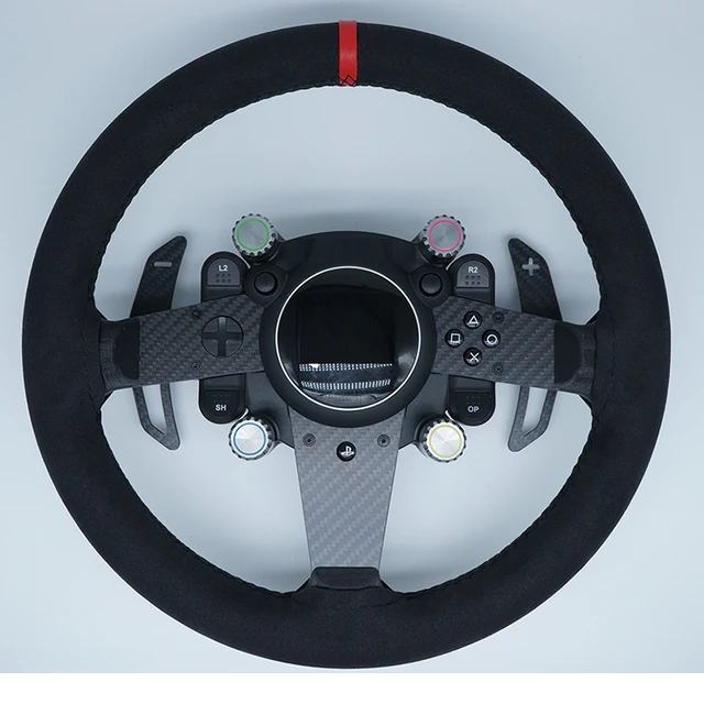 For Thrustmaster TGT TGT2 Racing Car Game Mod Steering Wheel Carbon Fiber  Paddle Shifter Adapter