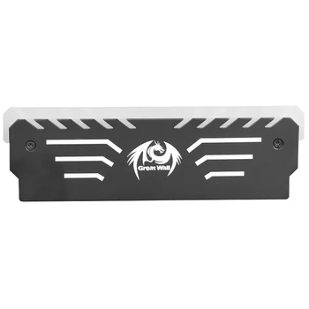 

HOT-Great Wall 3PIN Memory Cooling Vest 256 RGB Automatic Light Radiator CPU Cooler Heatsink for Computer RAM DDR3 DDR4 2Pcs