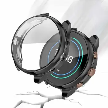 

TPU Plated Watch Full Cover Bumper Protective Case TPU Touch Screen Accuracy Durable for Fossil Ftw6022 Smartwatch