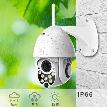 

MeterMall Cloud Storage Wireless PTZ IP Camera 4X Digital Zoom Speed Dome Camera Outdoor Surveillance Wireless Camera