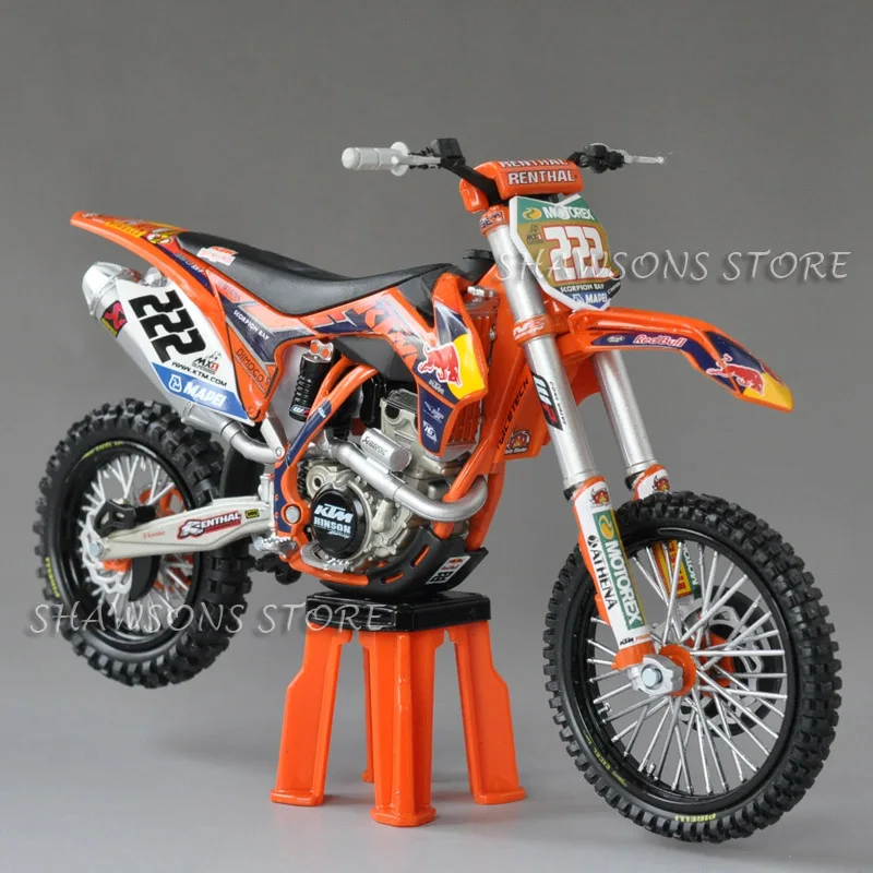 Литые игрушечные модели Automaxx 1:12 KTM 350 SX-F № 222 Байк миниатюрный мотоцикл Реплика