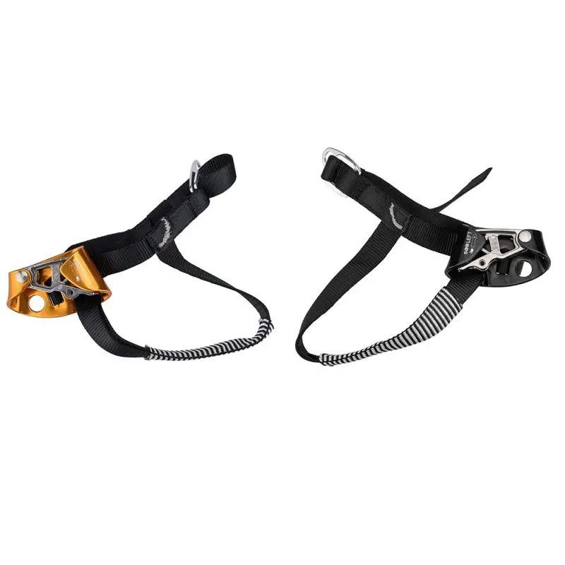 

New Mountaineering Pedal Riser Right / Left Foot Loop Ascender Protector With Belt Rope Climbing Safety Protection Device