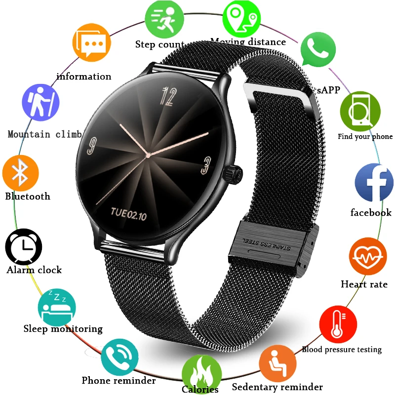 

LIGE New Smart Watch Men Fitness Tracking Sleep Monitoring Bracelet Bluetooth Music Control IP67 Waterproof Smartwatch for Women