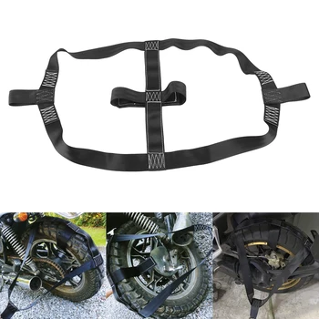 

Motorcycle Rear Wheel Fixing Fastening Webbing Belt Safe Moto AccessoriesStrap Universal Motorbike Transportation Tie-Down