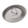 Portable Titanium Alloy Mug Lid Leakproof Water Cup Cover with Handle 85mm, for Outdoor Camping Hiking Fishing 6