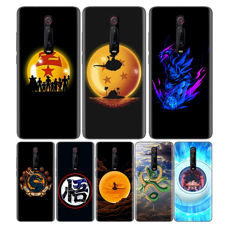 

Black Soft Silicone Bag Cover Case for Xiaomi Mi 9T CC9 Redmi 4 4X 5 6 6A 7 7A Note Plus K20 Pro F1 Tampa Fall DRAGON BALL Z Su