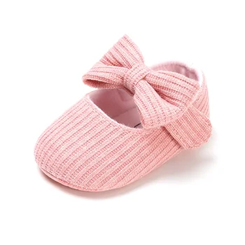 

Baby Shoes New Princess Silk bow First walkers baby Toddler Cotton fabric Baby girls Anti-Slip Casual Shoes