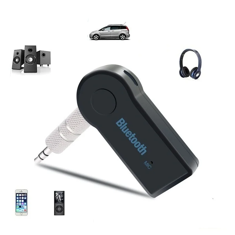 Универсальный аудиоприемник Bluetooth 3 5 мм автомобильный с функцией AUX A2DP