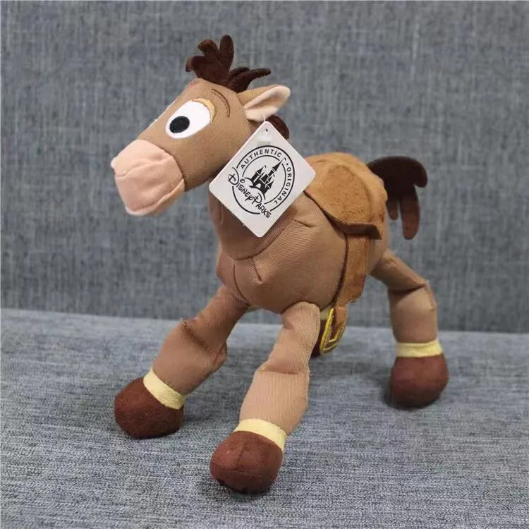 

Free Shipping 1pcs 25cm 9'' Original Toy Story Plush Bullseye The Horse Figure Soft Kids Doll For Children's Gift