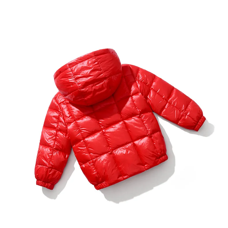 Г., белая куртка-пуховик для мальчиков от 2 до 8 лет, модная однотонная верхняя одежда в минималистическом стиле детское зимнее черное пальто в клетку с капюшоном для девочек