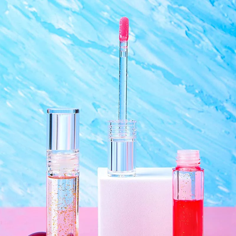 20-50pcs Refillable 5ml Empty Lip Gloss Tube Clear Lip Balm Bottle Eyelash Growth Liquid Cosmetic Containers Lipstick Container
