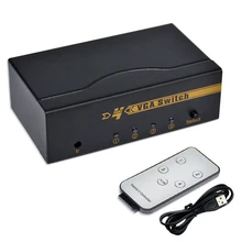 Aliexpress - 4 Ports VGA Switch With Remote Control Switching Suitable For Video Computer Host LCD Monitor Converter Sharing 4 In 1 Out