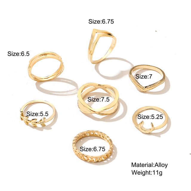 Punk Silver Color Chain Rings Set For Women Girls Fashion Pearl Irregular Finger Rings 2021 Female Knuckle Jewelry Gift