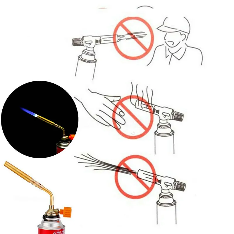 Пламенный бутановый пистолет газовая горелка для газового баллона струйная Сварка Пайка Кемпинг барбекю Открытый пламенный пистолет