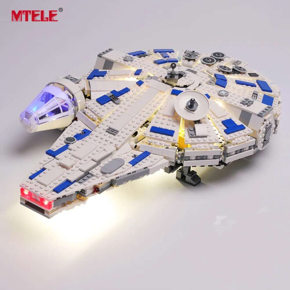

MTELE Brand LED Light Up Kit For Story Kessel Run Millennium Model Falcon Lighting Set Compatile With legos 75212
