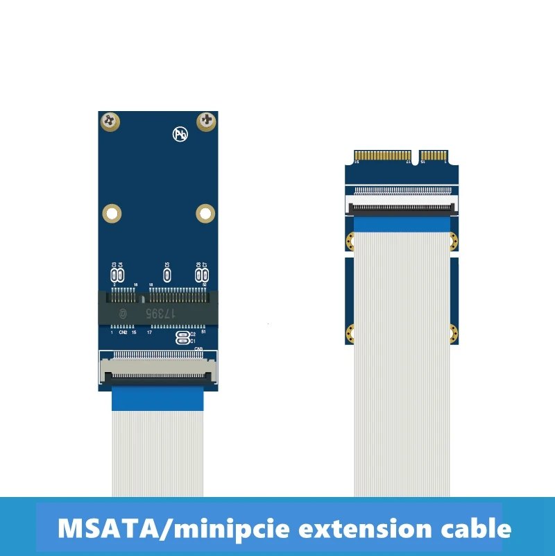 

MSATA/MiniPCIE Extension Cable Half Height Full Height Extension Cable Network Card SSD Interface Extension Expand