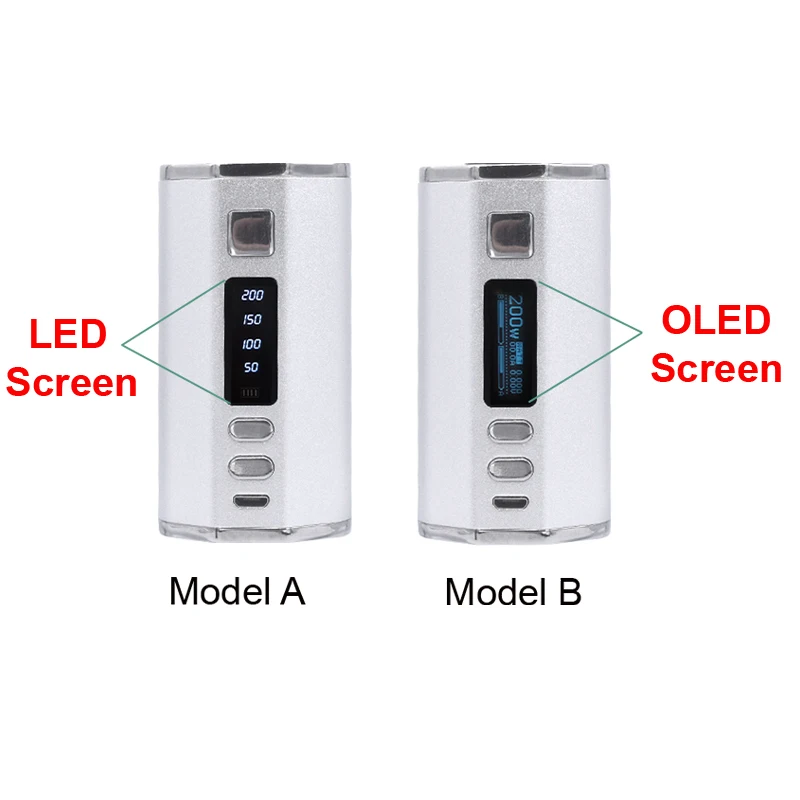 Billig Neueste 200W TC Box Mod mit 4400mah gebaut in batterie 2,5 ML 0.3ohm spule tank 510 Mod vape shisha elektronische zigarette dampf kit