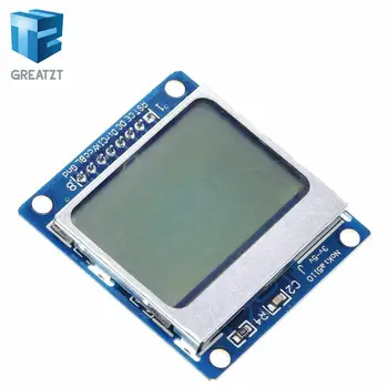 

Smart Electronics LCD Module Display Monitor Blue backlight adapter PCB 84*48 84x84 lcd 5110 Nokia 5110 Screen for Arduino