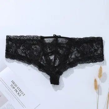 

Sexy Panties Women Lace Low-rise Solid Sexy Briefs Female Underwear Pant Ladies Cross strap lace Lingerie Women Thong Sale#W