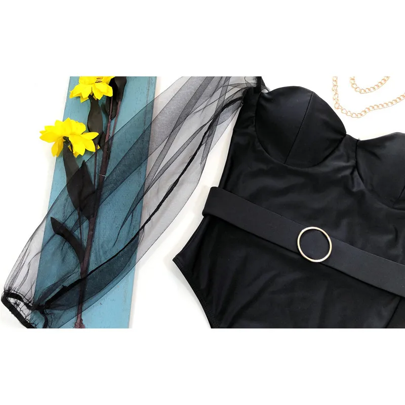 Solid Mesh Long Sleeve Bikini Women Bathing Suit Lady Swimwear Summer Beach Wear Female High Waist Swimsuit Biquini Solid Mesh Long Sleeve Bikini Women Bathing Suit Lady Swimwear Summer Beach Wear Female High Waist Swimsuit Biquini