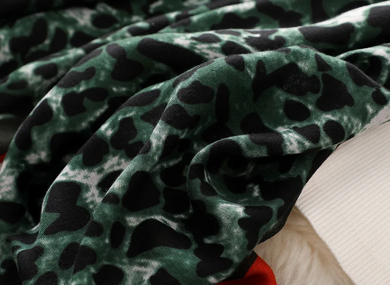 Роскошный бренд женский леопардовый принт хлопковый шарф шали для зимы foulard femme длинное мягкое теплое пальто cachecol