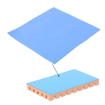 

1Sheet 100mmx100mmx1mm Thermal Pad GPU CPU Heatsink Cooling Conductive Silicone Pad for PC Computer Accessories