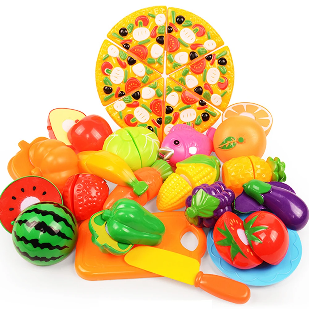 Набор для приготовления пищи, пластиковая игрушечная еда, резка фруктов, овощей, ролевые игры, игрушки для девочек, детская палатка, игра