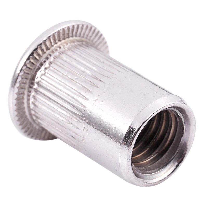 20 Pcs 304 Stainless Steel Rivet Nut Insert M8x18mm Silver
