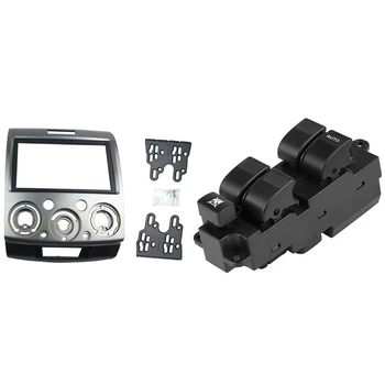 

Radio Stereo Panel Installation Trim Kit (178X102mm) with Car R Side Power Master Window Switch Button Lifter