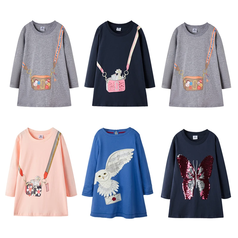 

2019 autumn kids dresses for girls 100% cotton dress winter girl party dress kids princess dress children fashion casual clothes