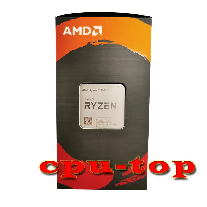 NEW AMD Ryzen 7 5800X R7 5800X 3.8 GHz Eight-Core sixteen-Thread 105W CPU  Processor L3=32M 100-000000063 Socket AM4 no fan