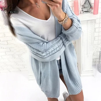 

Gold Hands 2019 New Vintage Causal Sweater Coat Cardigans Sweaters Female Cardigan Slim Knitted Basic Sweater Free Shipping