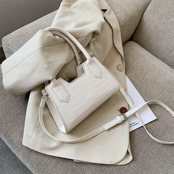 

Stone patent mini Crossbody Bags For Women 2020 Small Handbag Small Bag PU Leather Hand Bag Ladies Lipstick Totes