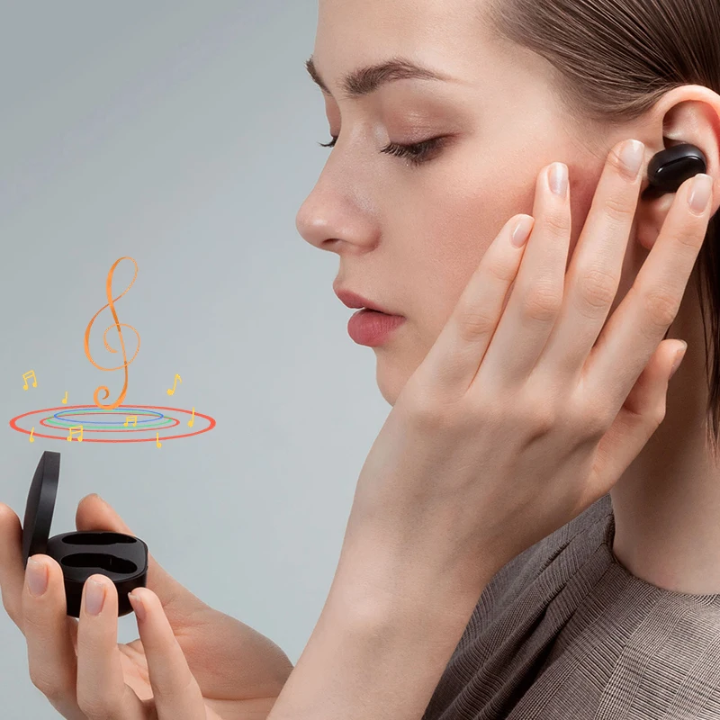10 pieces/lot Original Xiaomi AirDots S TWS Wireless Blutooth Earphone Redmi AirDotss With Mic Handsfree Earbuds Noise reduction