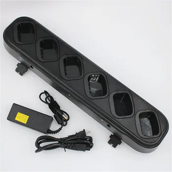 

6 and 1 charger connected for baofeng UV5R UV5RE UV5RO two way radios