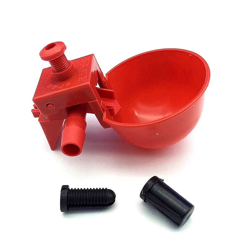 5pcs Chicken Drinker Drinking Cups for Chickens red Quail Chicken Waterer Bowl Automatic Poultry Coop Feeder water Drinking Cups