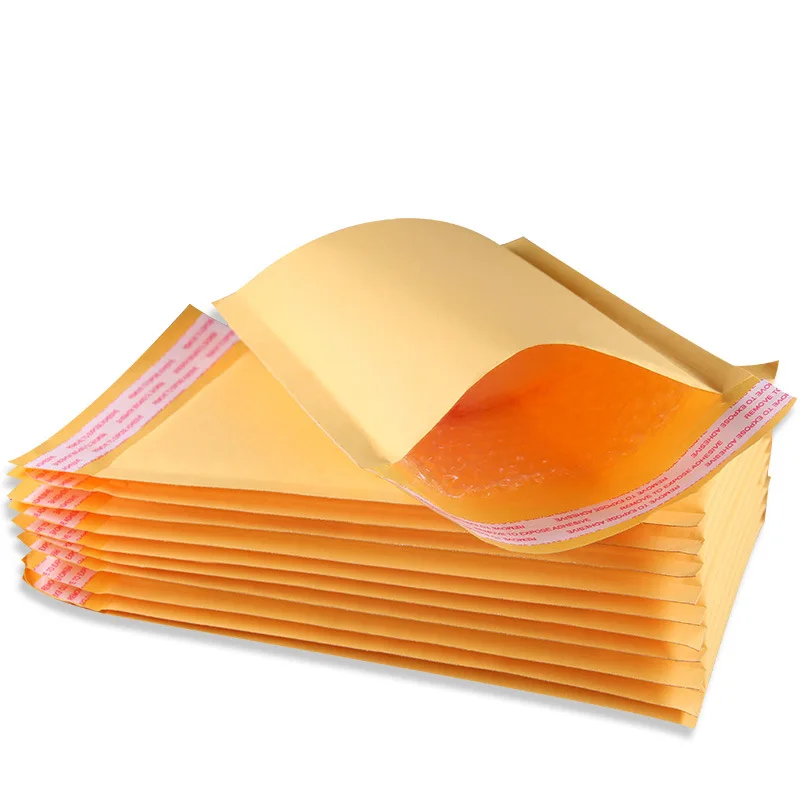 Bolsa de sobre de burbuja de Papel Kraft de 20 piezas, sobres acolchados de envío con bolsas de almacenamiento de burbujas impermeables, bolsos de mensajería