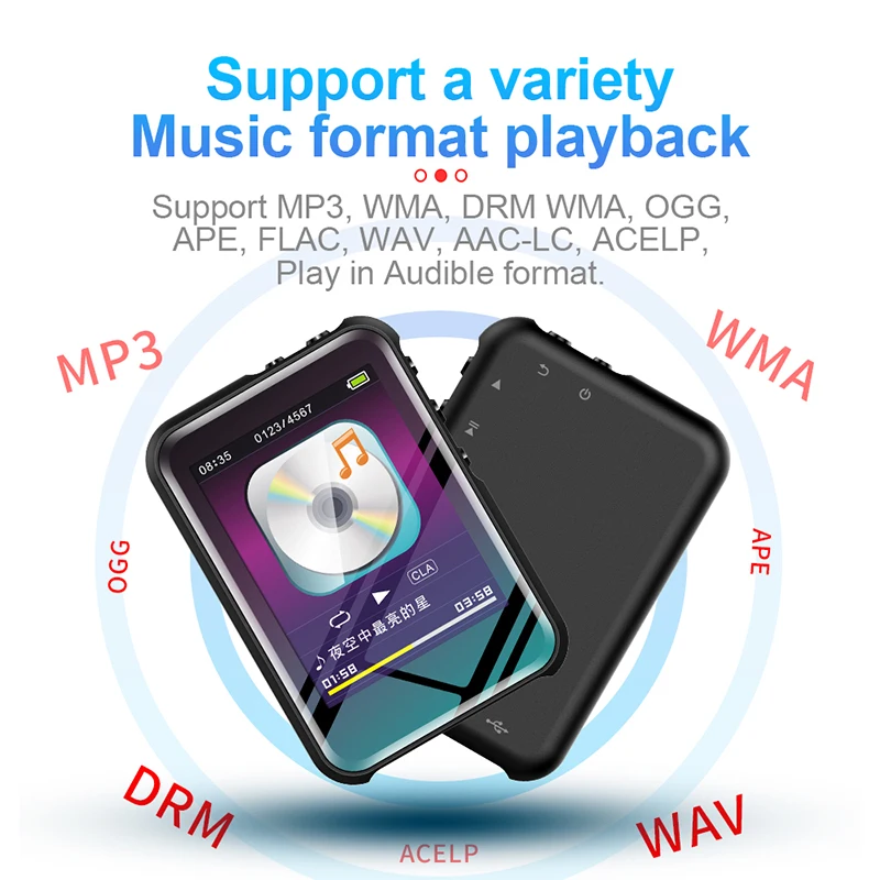 

M16 Digital Voice Pen Recorder MP3 Player Bluetooth Mutilfunction FM Radio Voice Record WAV MP3 Video AVI Play E-book for Music