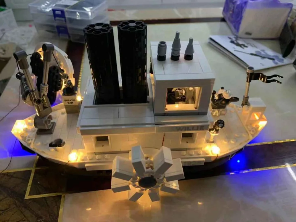 Новые идеи Steamboat Willie совместимы с Iegoset 21317 16062 строительные блоки кирпичи игрушки для детей подарки подарок ребенку на Рождество
